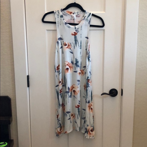 NWOT Floral Racerback Jersey Dress - Picture 4 of 5